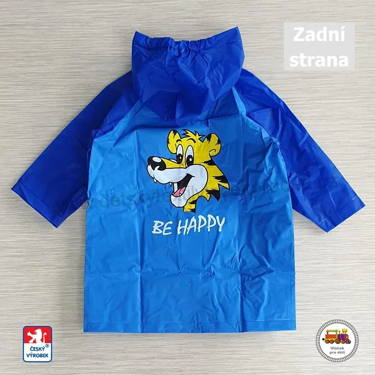 Dětská pláštěnka Viola 5907 BE HAPPY modrá vel.120