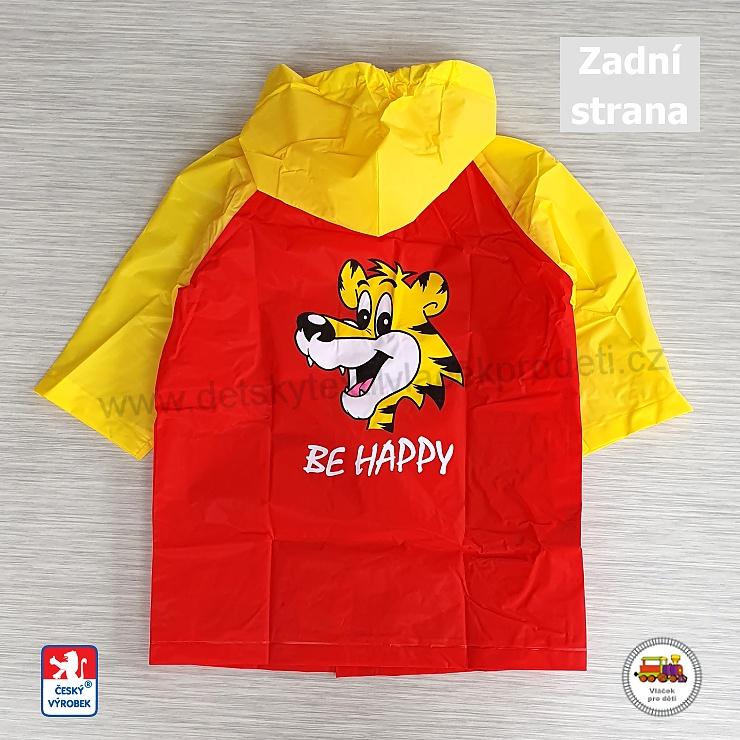 Dětská pláštěnka Viola 5906 BE HAPPY červenožlutá vel.100