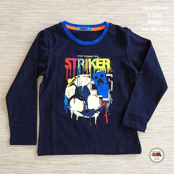 Chlapecké tričko Kugo HC0763 STRIKER tmavě modré vel. 98