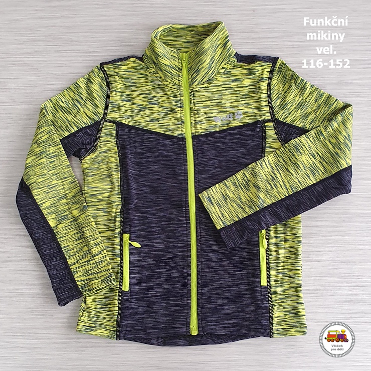 Chlapecká mikina funkční Wolf M2442 neonovošedá vel.140