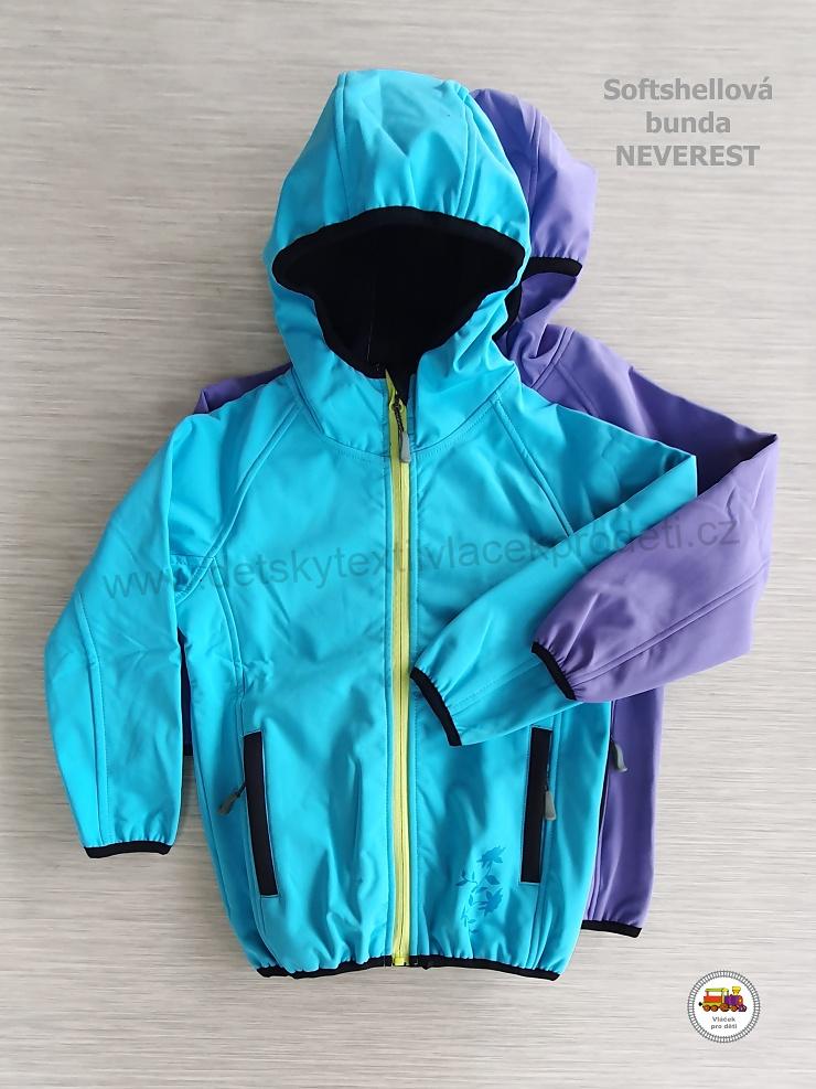 Softshellová bunda dívčí Neverest I-41802cc modrá vel.110