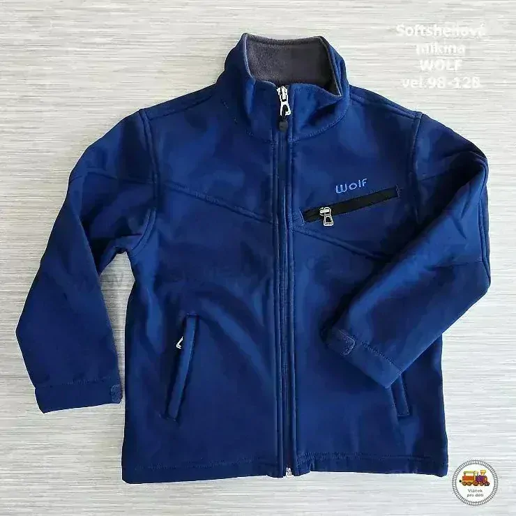 Mikina softshellová chlapecká Wolf B2297 tmavší modrá vel.116