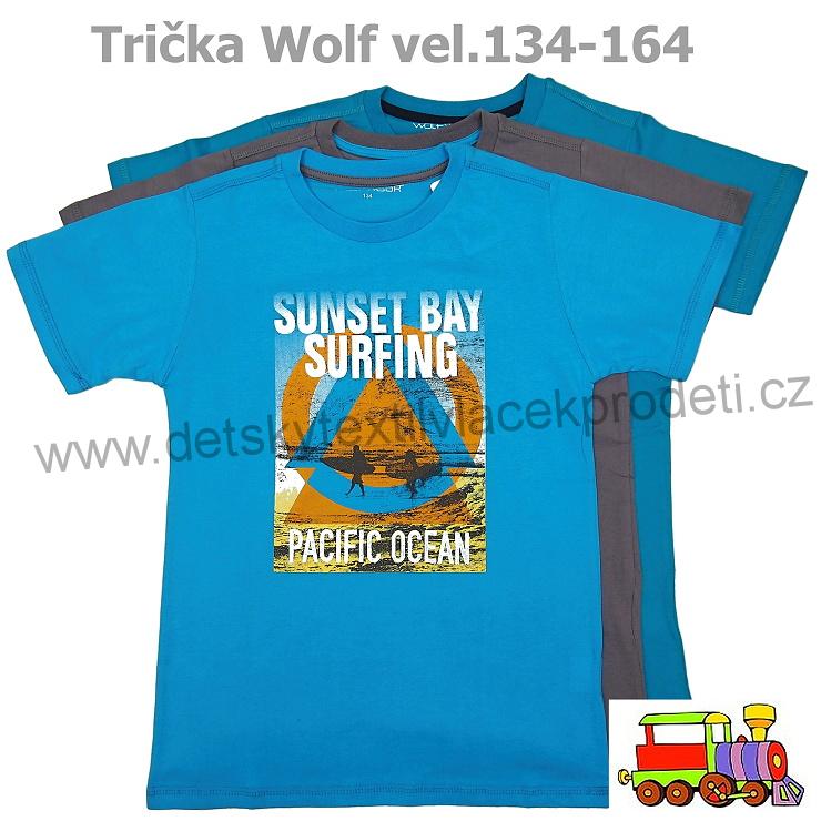 Chlapecké tričko Wolf S2605 šedé vel.146