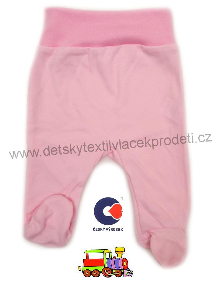 Kojenecké polodupačky se šlapkou světle růžové vel.86