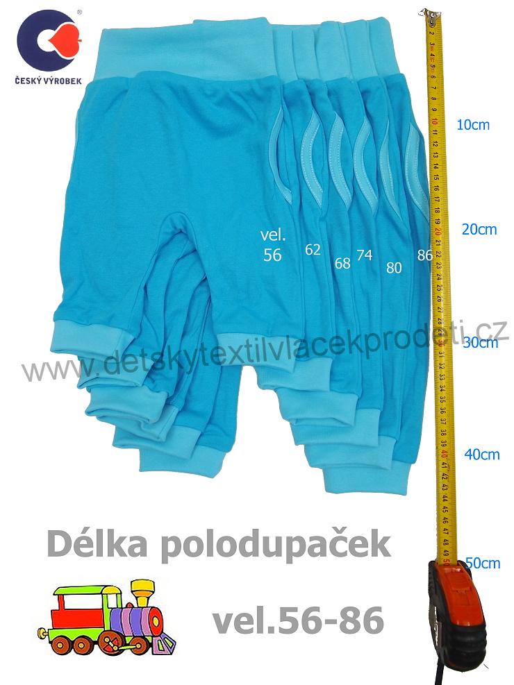 Kojenecké polodupačky, tepláčky, bordó vel.86