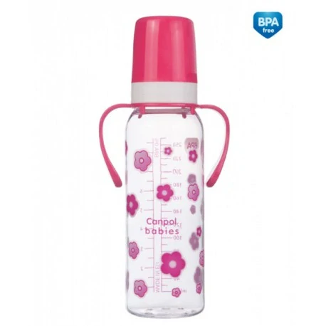 Láhev s jednobarevným potiskem a úchyty 250ml bez BPA 11/815