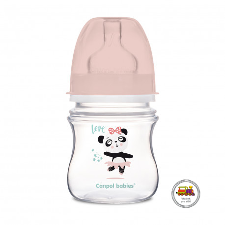 Láhev se širokým hrdlem EXOTIC ANIMALS 120 ml 35/220 růžová