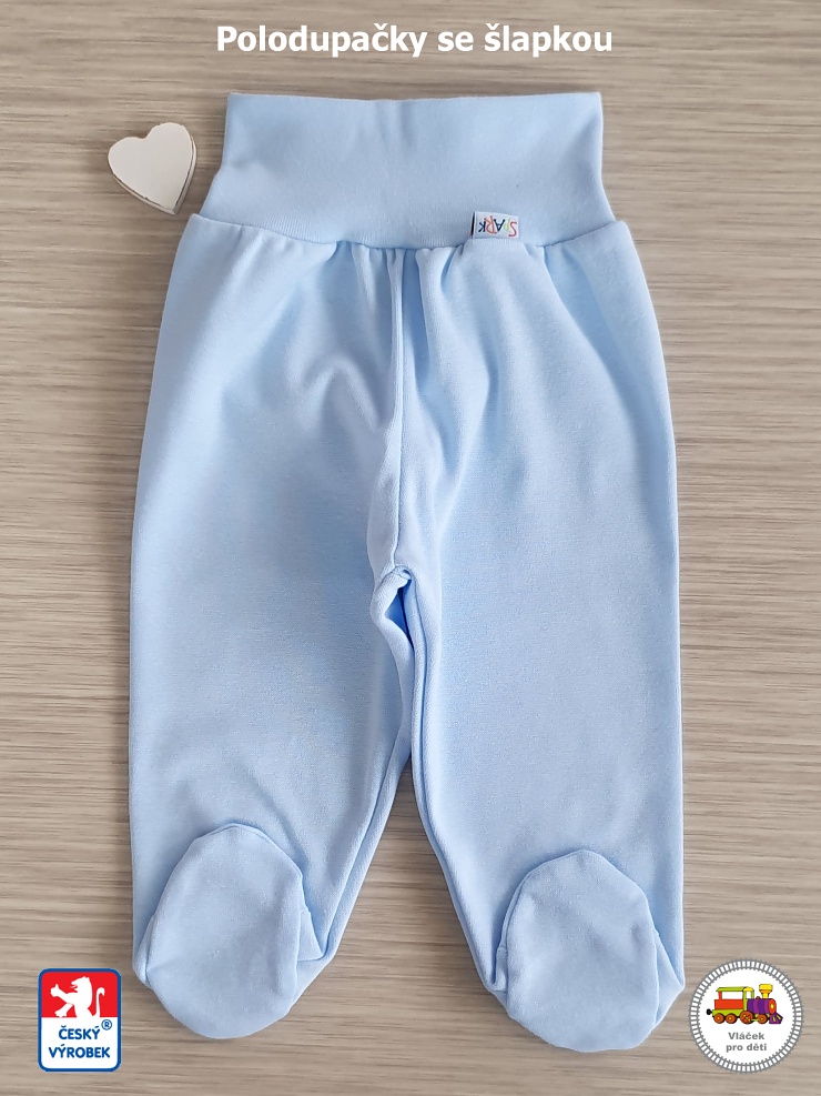 Bavlněné polodupačky Spark /934/ kolekce Srdíčko světle modré vel.86