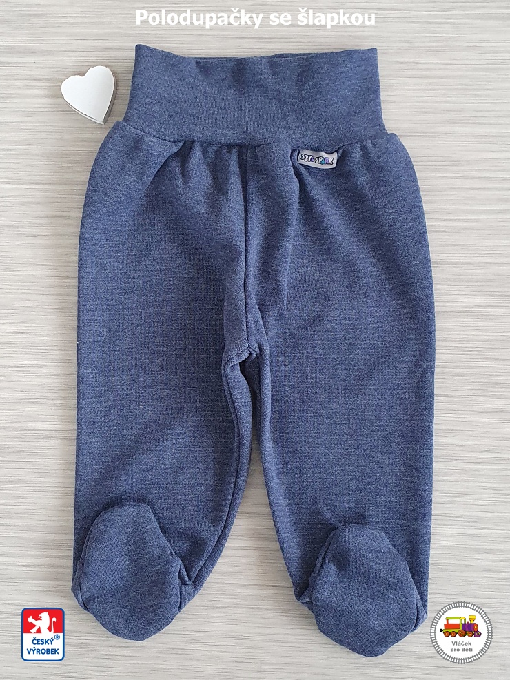 Bavlněné polodupačky Spark /916/ kolekce Srdíčko modrá jeans vel.86