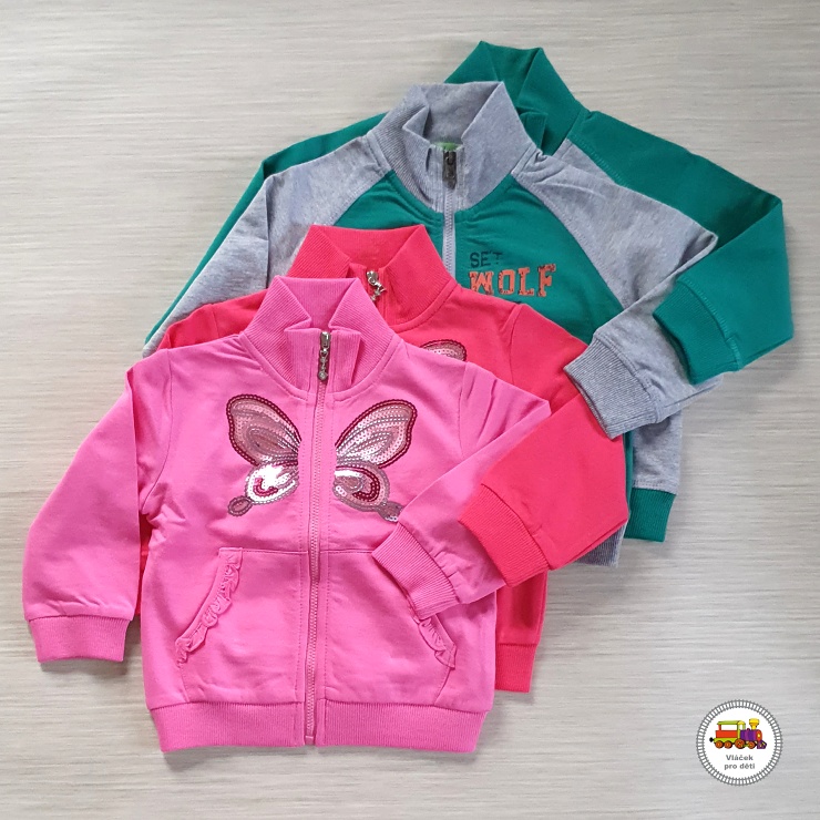 NOVINKA-mikina bavlněná Wolf M2441 vel. 74, 80, 86, 92