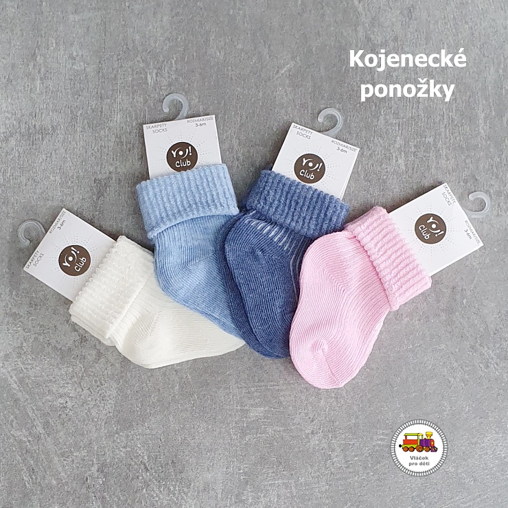NOVINKA-Kojenecké ponožky bavlněné YOCLUB vel.3-6měs