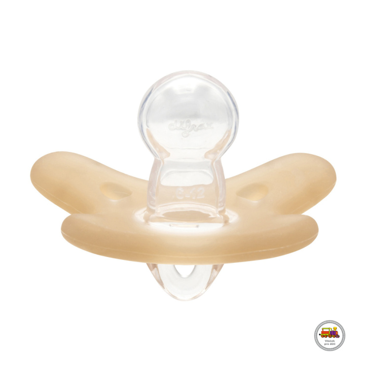 Dudlík 100% silikonový symetrický 0-6m 1ks oranžový 24/001