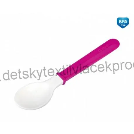 Plastová lžička měkká 2/938 růžová
