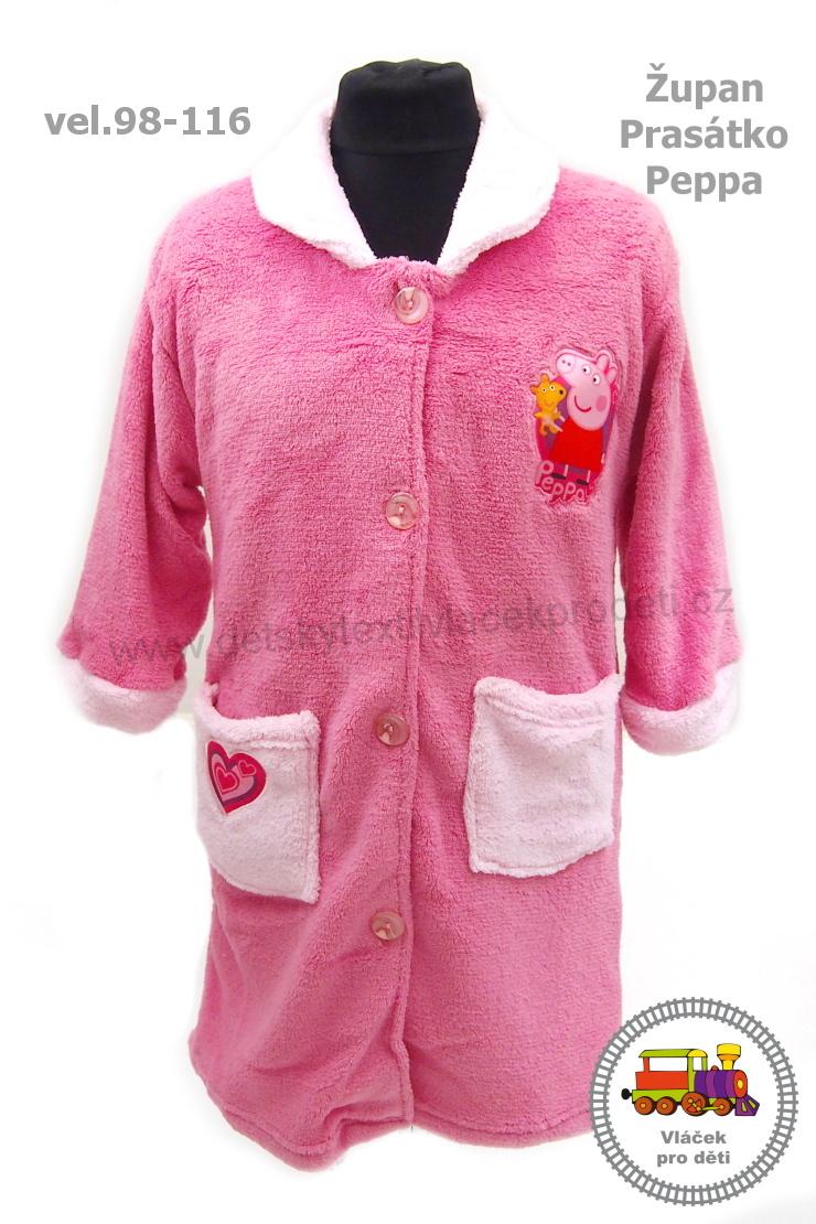 Dívčí župan Prasátko Peppa Pig 840-026 vel.98, 104, 110