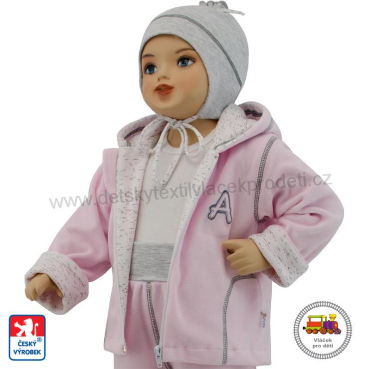 Dětská jarní bunda Adam růžová vel.80