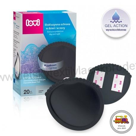 Tampóny do podprsenky LOVI Discreet Elegance černé 20ks 19/611