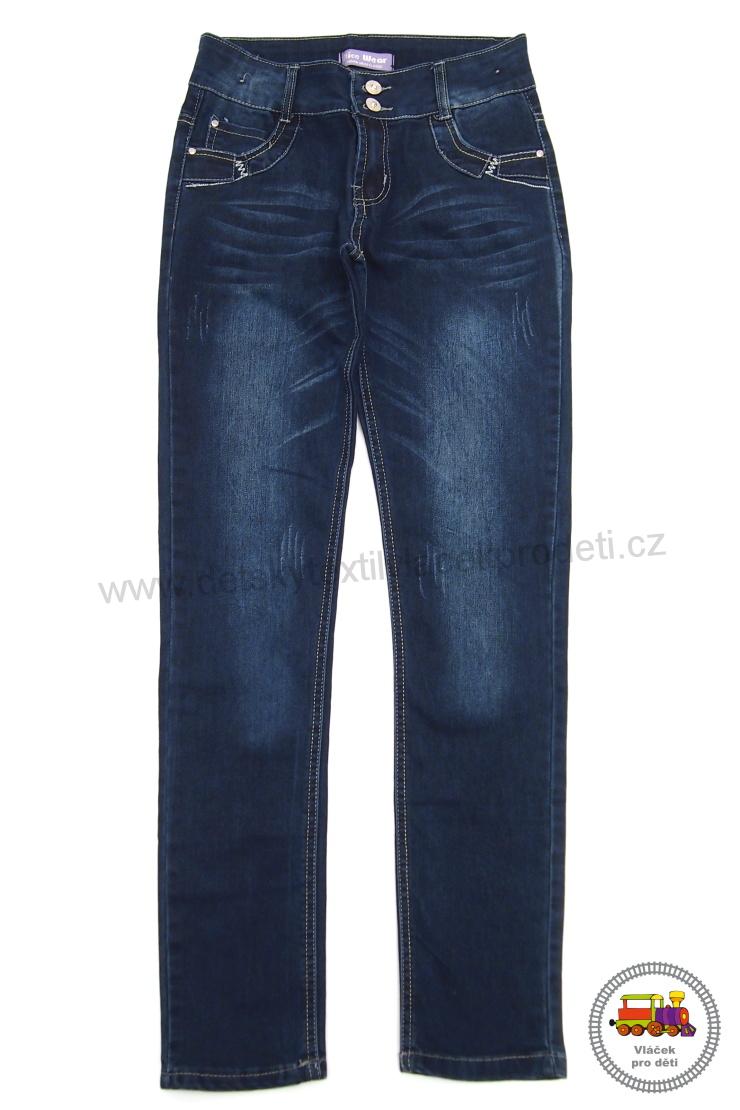 Riflové kalhoty dívčí Nice WEAR GC1282 vel.158