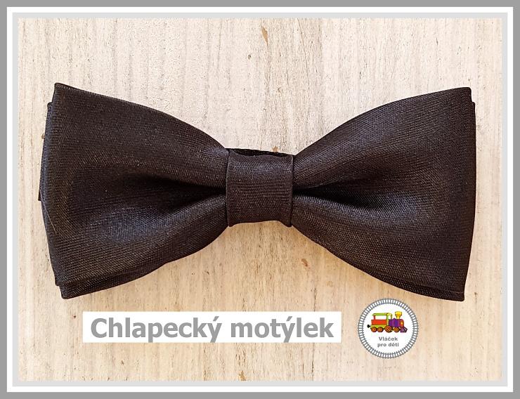 Dětský motýlek chlapecký černý č.135