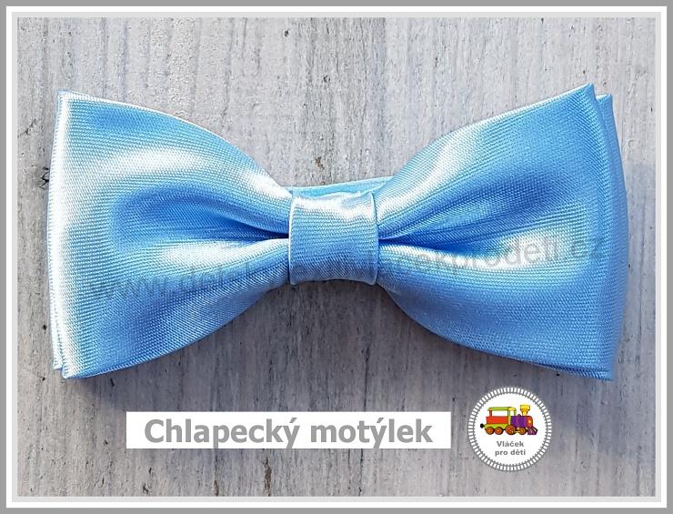 Dětský motýlek chlapecký světle modrý č.136
