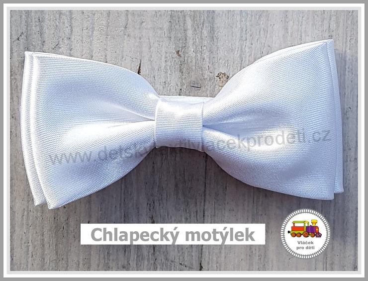 Dětský motýlek chlapecký bílý č.137