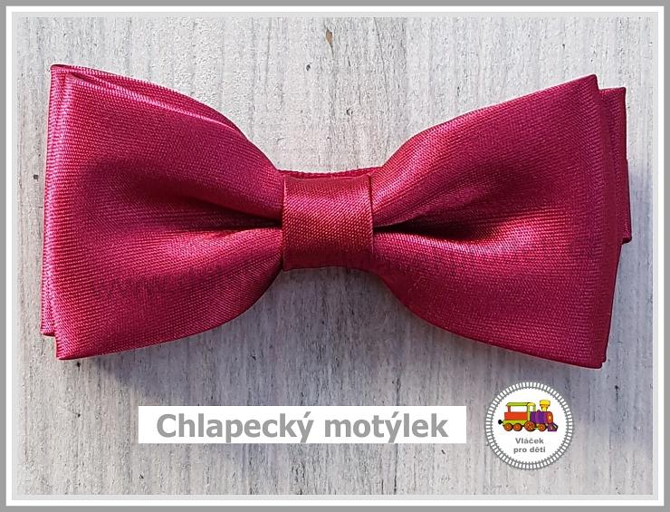 Dětský motýlek chlapecký vínový/bordó č.140