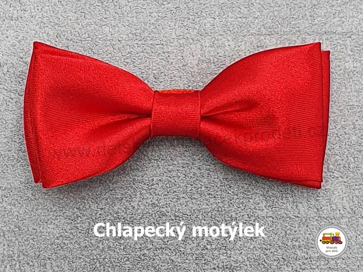 Dětský motýlek chlapecký červený č.141