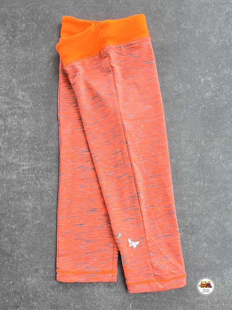Šortky dívčí - 3/4 legíny funkční Wolf H2946 oranžové vel.116