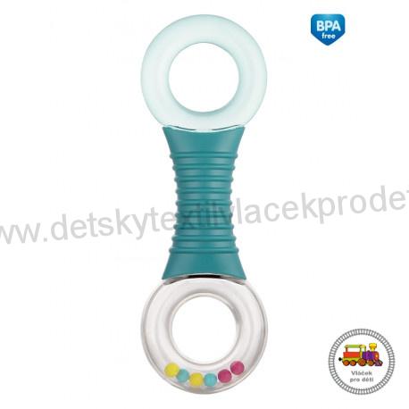 Chrastítko s kousátkem Mizící kuličky 56/150 zelené