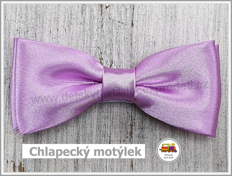 Dětský motýlek chlapecký světle fialový č.150