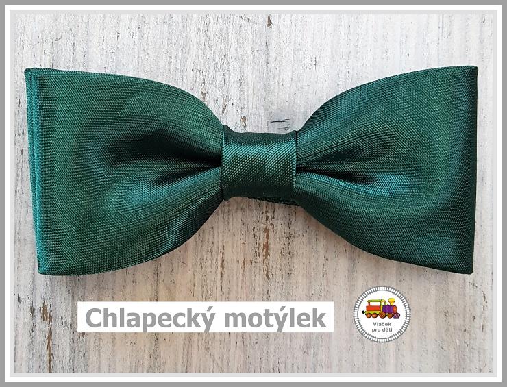 Dětský motýlek chlapecký zelený č.154