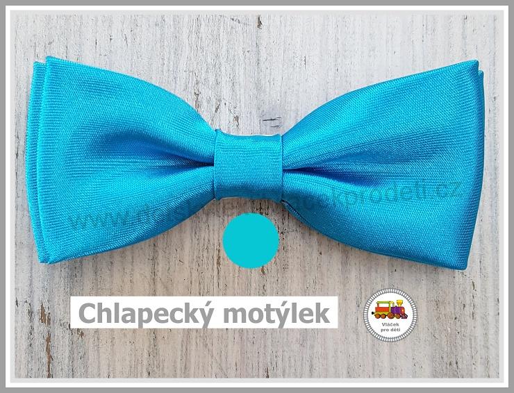 Dětský motýlek chlapecký tyrkysový č.156
