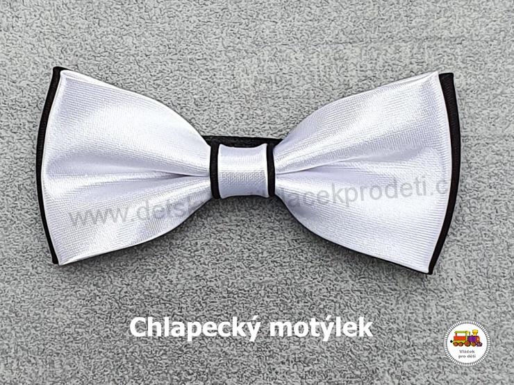 Dětský motýlek chlapecký bíločerný č.159