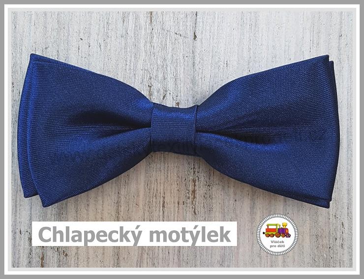 Dětský motýlek chlapecký tmavě modrý č.163