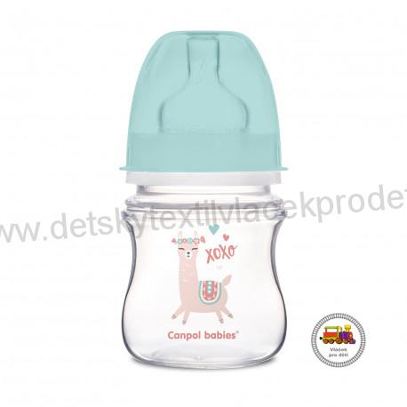 Láhev se širokým hrdlem EXOTIC ANIMALS 120 ml 35/220 mintová