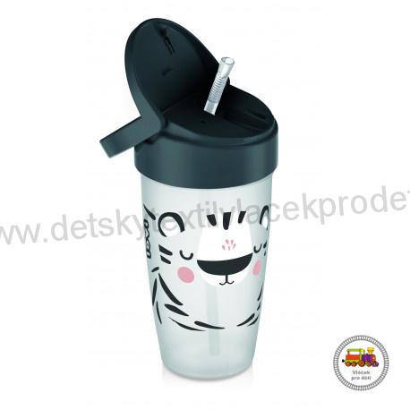 LOVI hrníček se slámkou SALT&PEPPER JUNIOR 350 ml 35/357