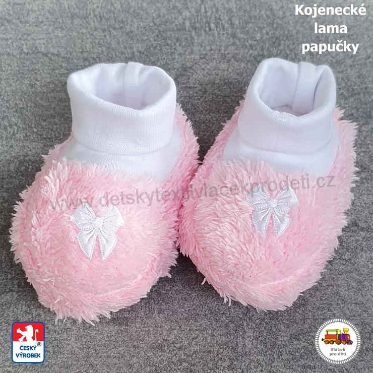 NOVINKA-kojenecké papučky Lama 