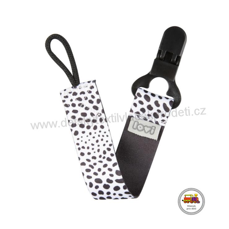 Stužka na dudlík s klipem LOVI SALT&PEPPER 51/024