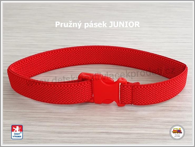 Dětský pásek pružný JUNIOR /14/ červený