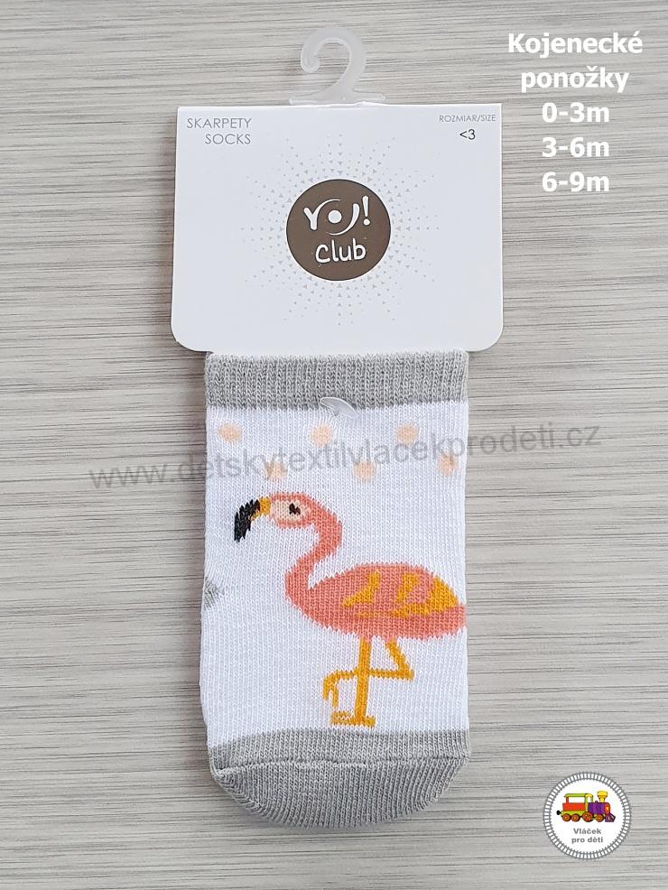 NOVINKA-Kojenecké ponožky YO obrázkové vel.0-3měs, 3-6měs, 6-9měs