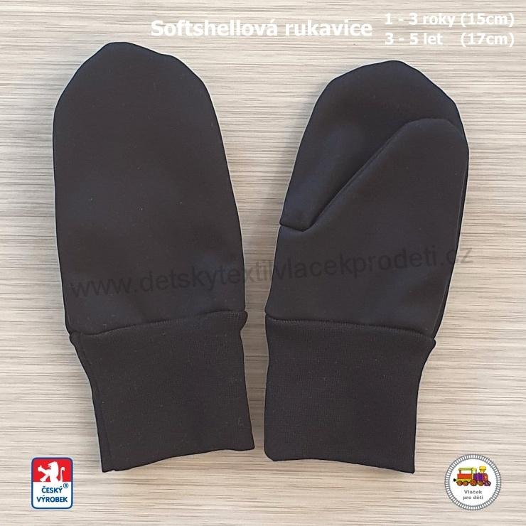 NOVINKA-Softshellové rukavice STYLSPARK 15cm (1-3roky) a 17cm (3-5let)