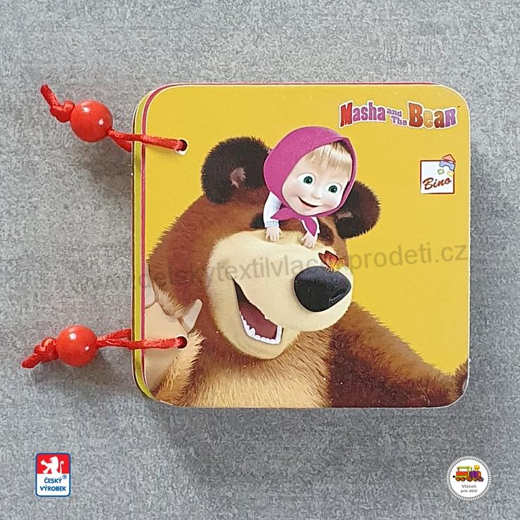 Dřevěná knížka Máša a medvěd /16123/