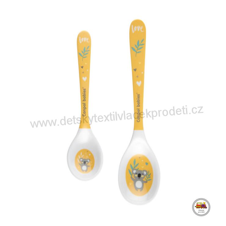 Melaminové lžičky EXOTIC ANIMALS 2ks 4/530 žluté