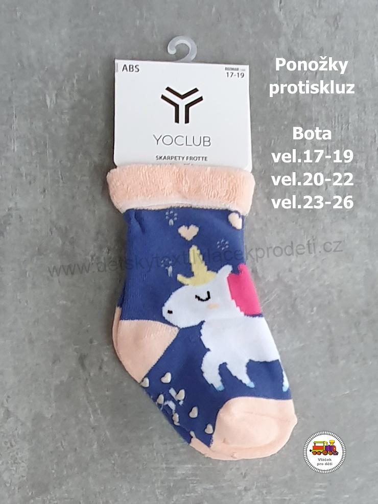 NOVINKA-Dětské ponožky YOCLUB protiskluzové ABS vel.17-19, 20-22, 23-26