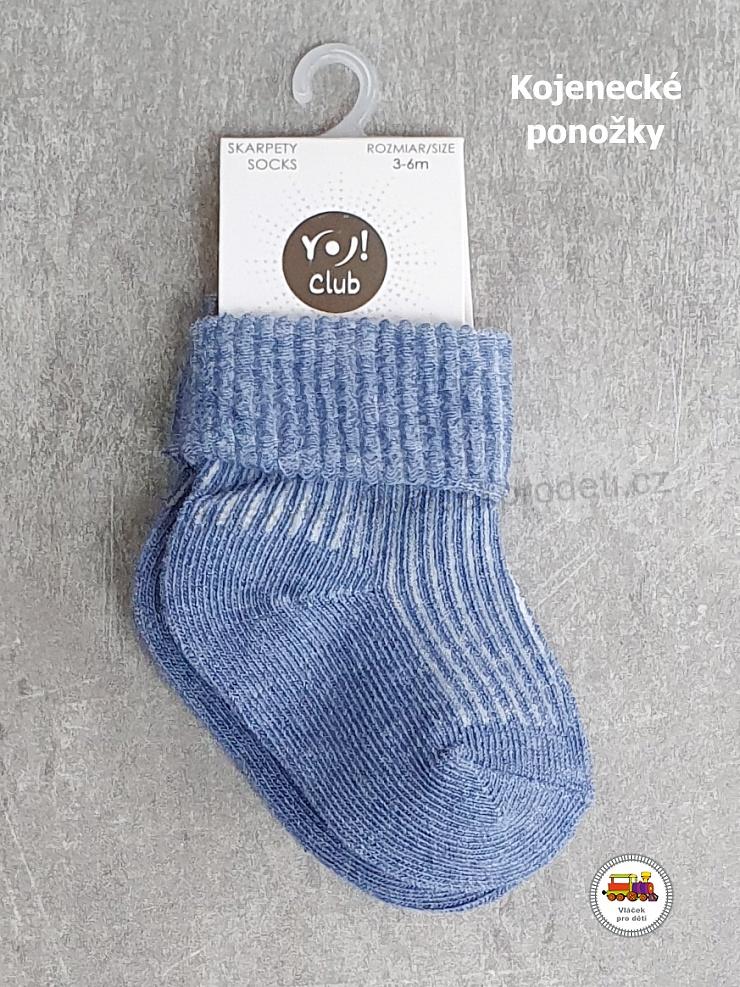 NOVINKA-Kojenecké ponožky bavlněné YOCLUB vel.3-6měs