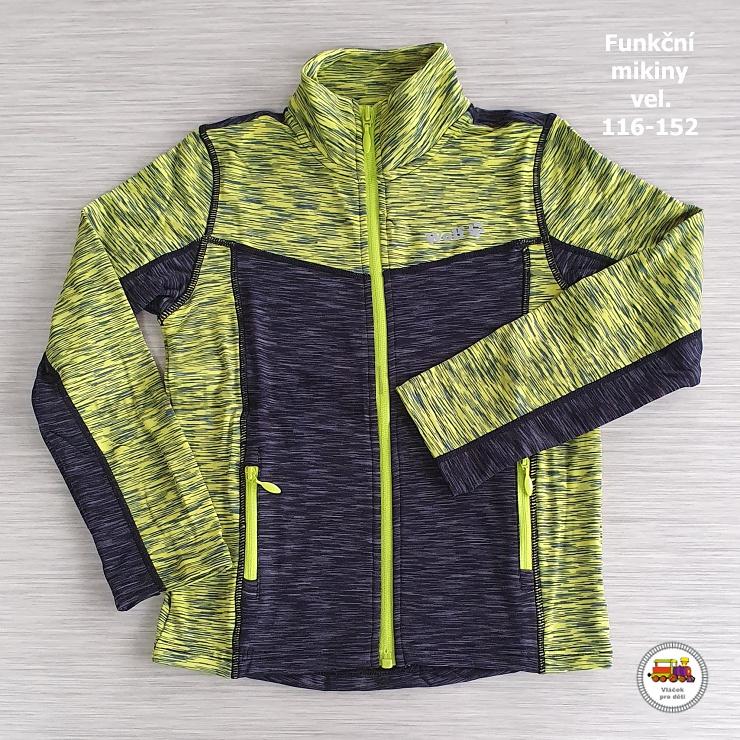Chlapecká mikina funkční Wolf M2442 neonovošedá vel.152