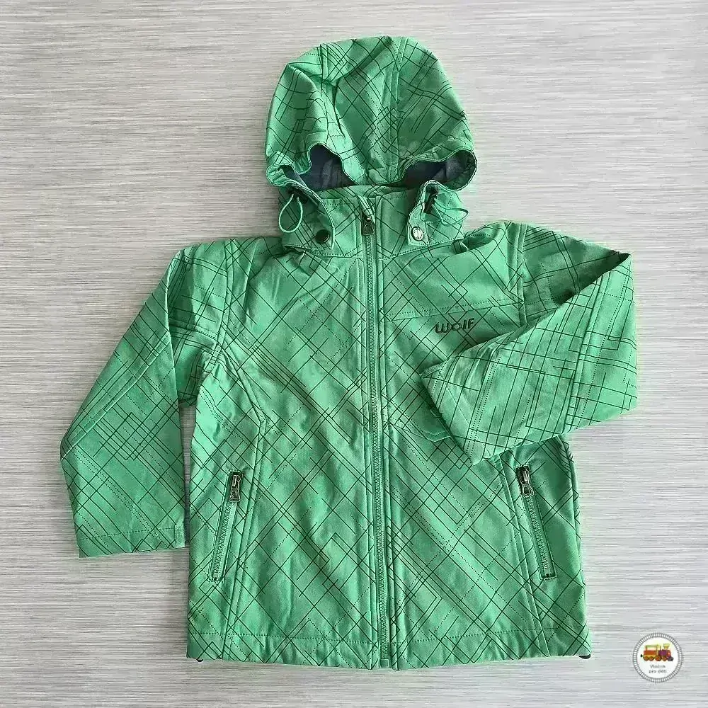 Softshellová bunda nezateplená Wolf B2366 zelená vel.110