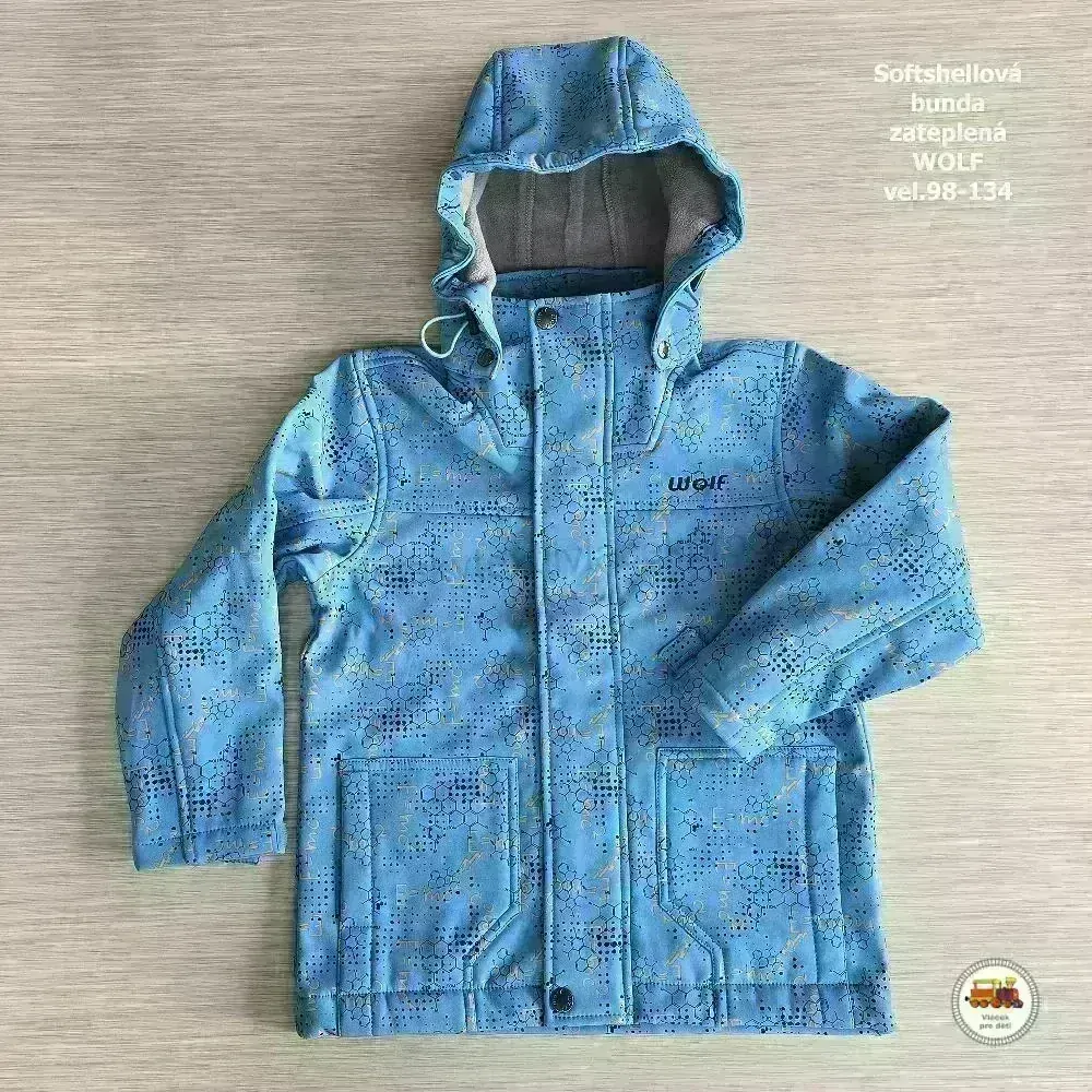 Softshellová bunda zateplená Wolf B2368 modrá vel.134