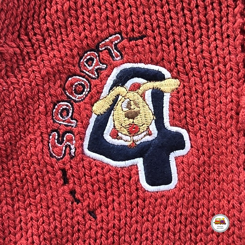 AKCE-Svetr akrylový /9795/ SPORT 4 na tmavě skořicové vel. 80-86 (12-18měs)