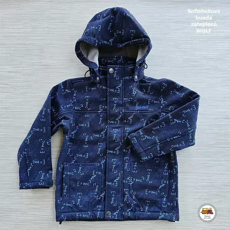Softshellová bunda zateplená Wolf B2368 tmavě modrá vel.104