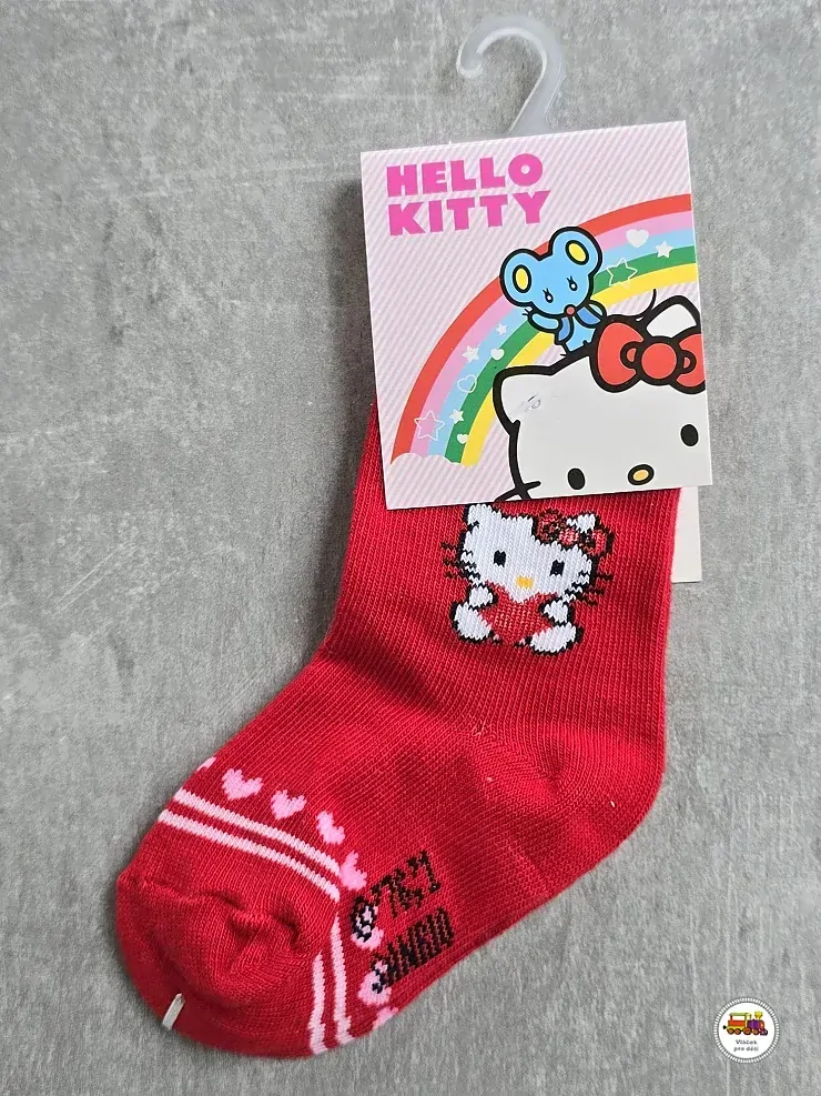 NOVINKA-Ponožky kojenecké Hello Kitty 13-15 a 16-18 vel.0-6měs a 6-12měss